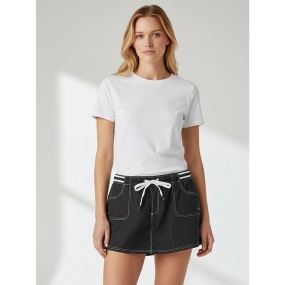 4/$40 ZeroXposur Black With White Trim Athletic Skort